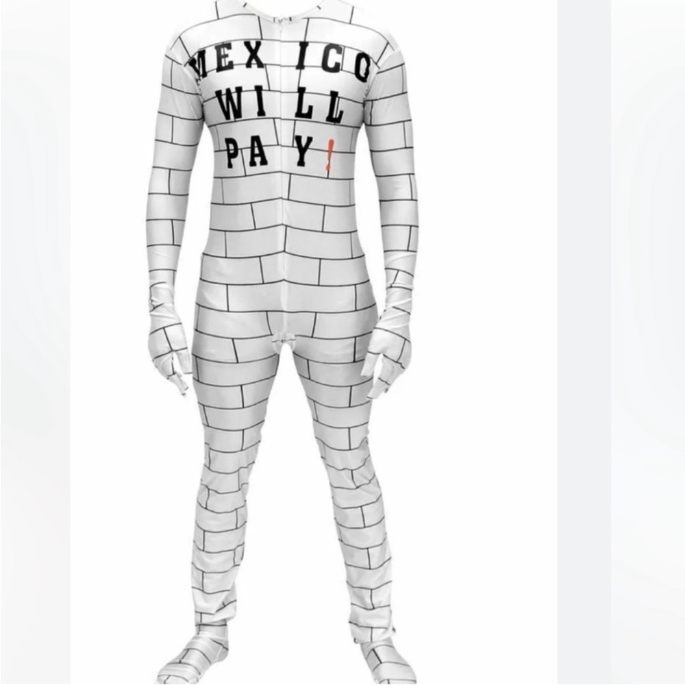 Costume Agent Mexico Will Pay Build A Wall Costume New In Package Size Plus